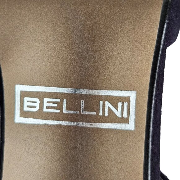 Bellini Heels Womens Size 8.5M Purple Suede Square Toe Ankle Strap Side Zipper - Picture 9 of 9